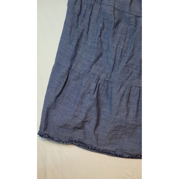 Studio West Apparel Women's Chambray Skirt Size Medium Blue Embroidered Vintage - Picture 11 of 14